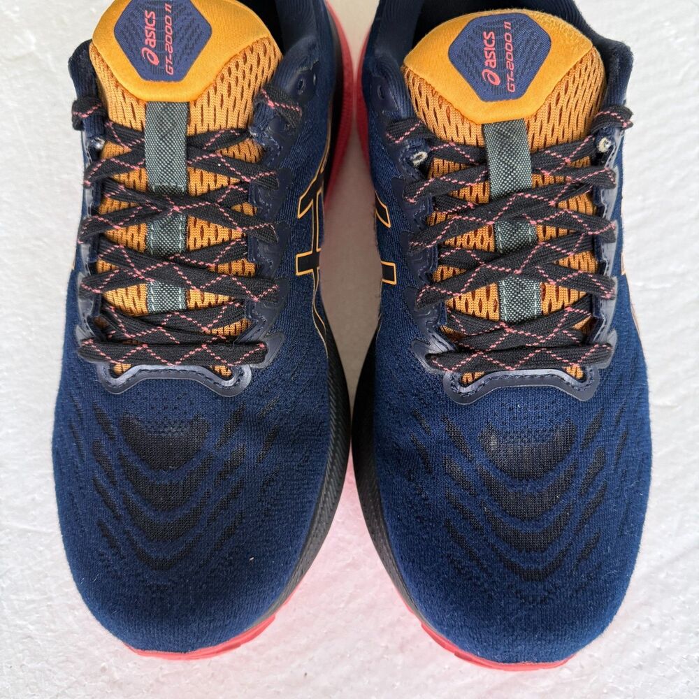 Asics GT 2000 11 Trail Running Shoes Blue/Papaya Womens Sz 9.5 Wide - Picture 10 of 13